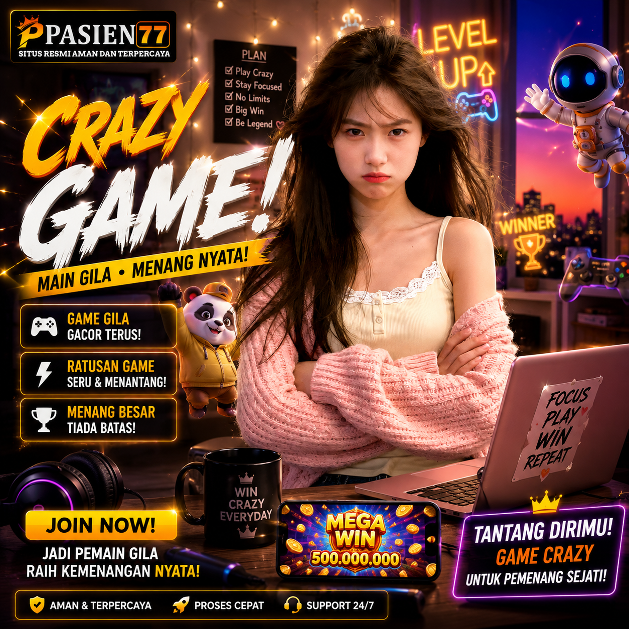 PASIEN77 ✣ FUTURE GAME WITH CRAZY WIN THE BIGGEST JACKPOT